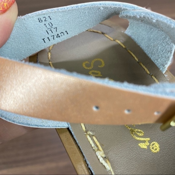 Saltwater originals leather sandals in matte rose gold toddlers size 10 - Picture 8 of 8